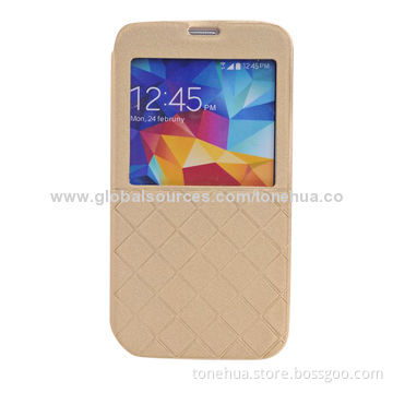 Gold leather cover for Samsung 5S, i9600